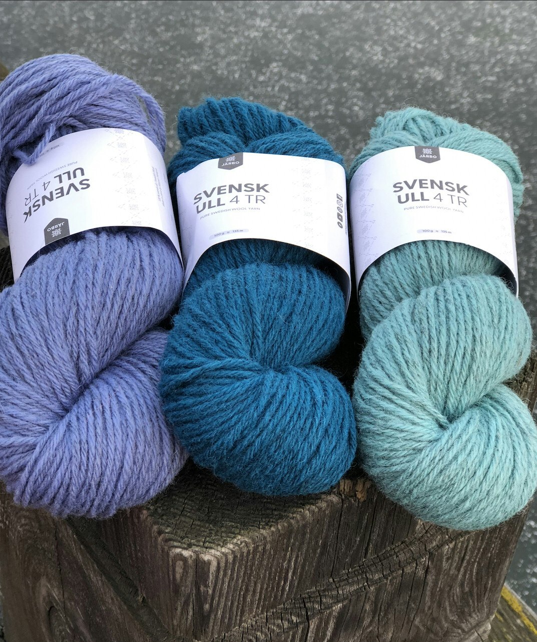 Järbo Svensk ull 4 tr - Dala Blue 100 g