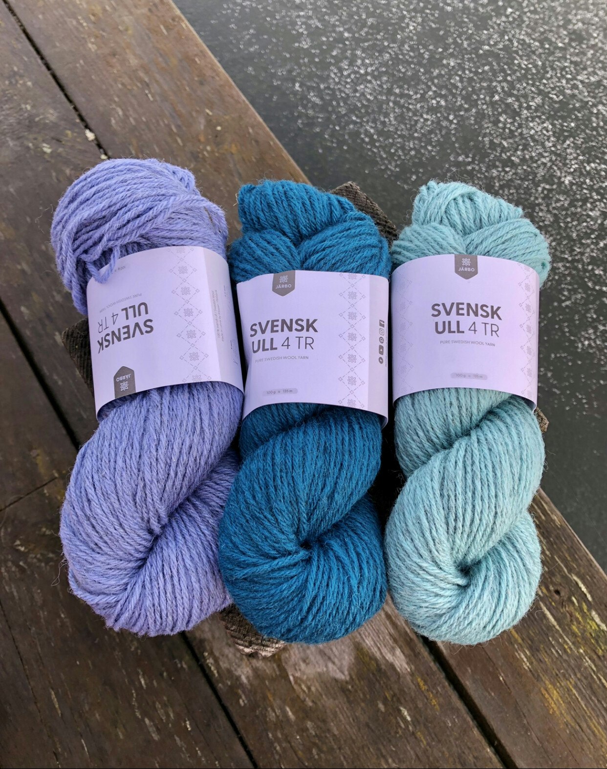 Järbo Svensk ull 4 tr - Dala Blue 100 g