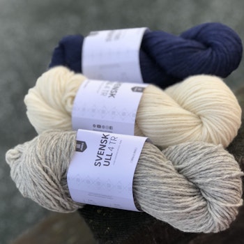 Järbo Svensk ull 4 tr - Gotland Grey 100 g