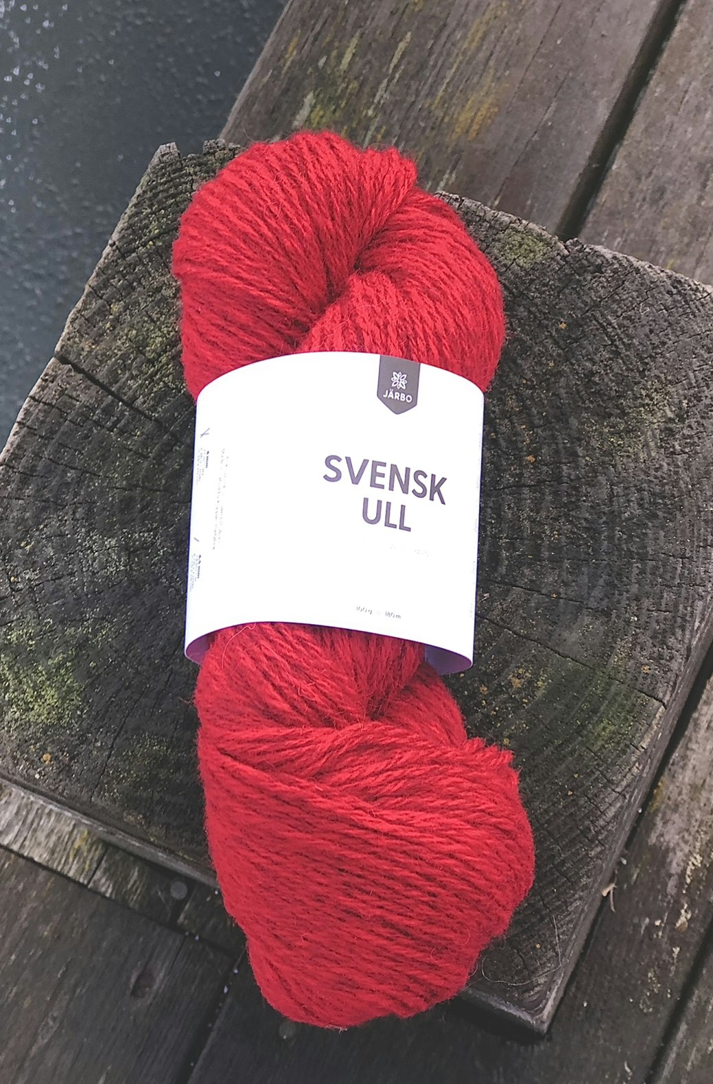 Järbo Svensk ull 3 tr - Falu Red 100 g