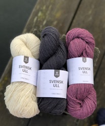Järbo Svensk ull 3 tr - Swedish Black 100 g