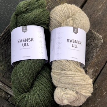 Järbo Svensk ull 3 tr - Pine Tree Green 100 g