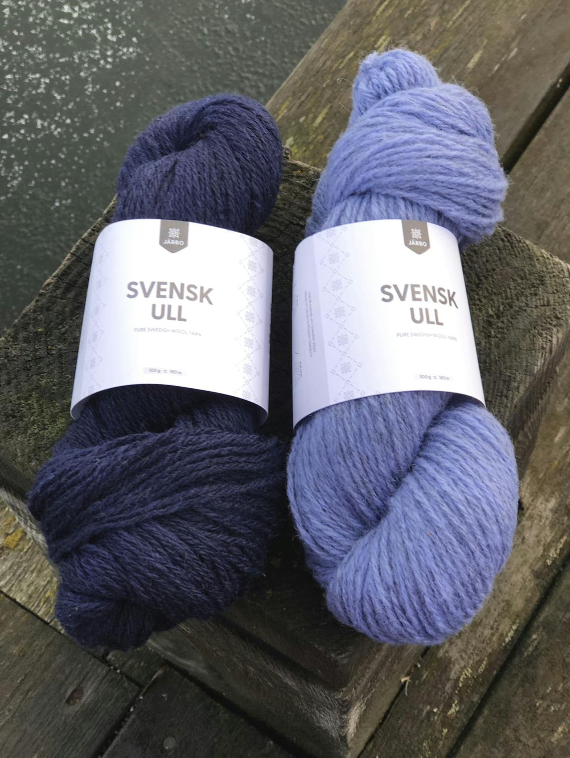 Järbo Svensk ull 3 tr - Dala Blue 100 g