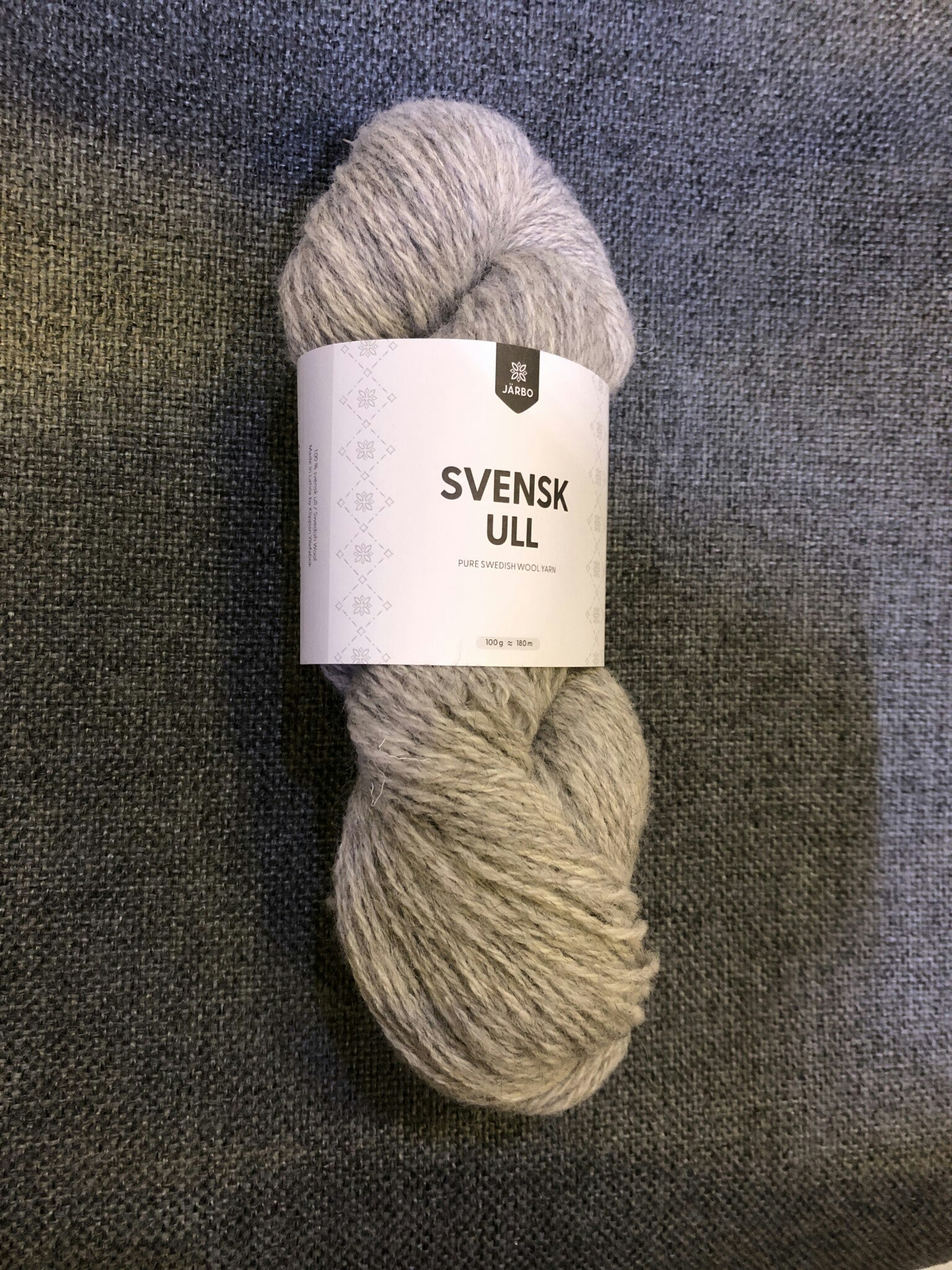 Järbo Svensk ull 3 tr - Gotland Gray 100 g