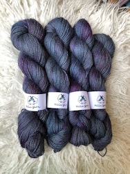 Handfärgad Llama Silk - Midnatt 50 g