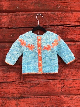 Happy Pebles Cardigan - svenskt stickmönster