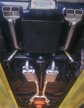 TTI 2.5" avgassystem för Mopar E-body, Header-back, X-pipe