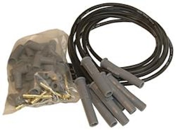 31193, 8.5mm  Tändkablar av racemodell,raka hattar svarta