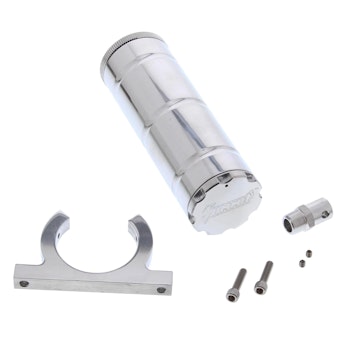 340202P, Servooljebehållare, polerad aluminium