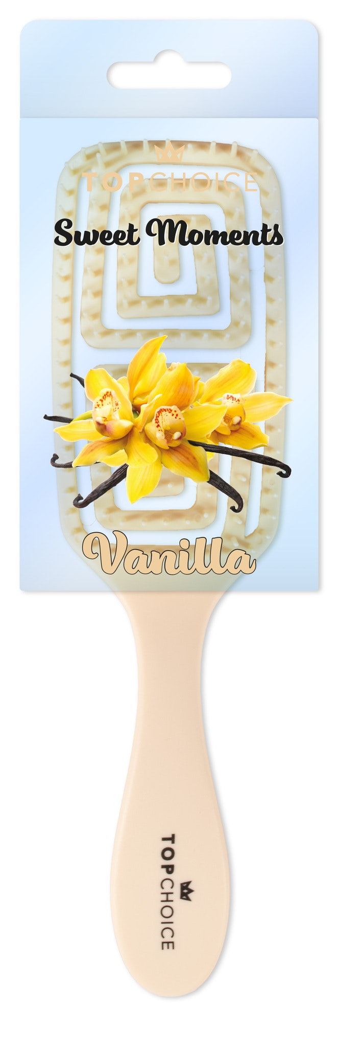 Top Choice Scented Hair Brushes Sweet Moments Vanilla