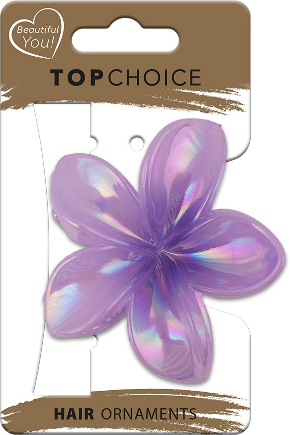 Top Choice Hårklämma Hawaiian Flower 8cm 20155