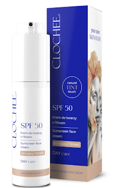 SPF 50 Sunscreen face cream  - tinted