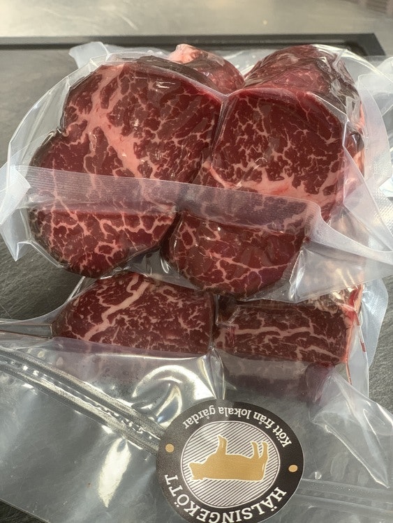 Hängmörad Oxfilé, vikt 500g