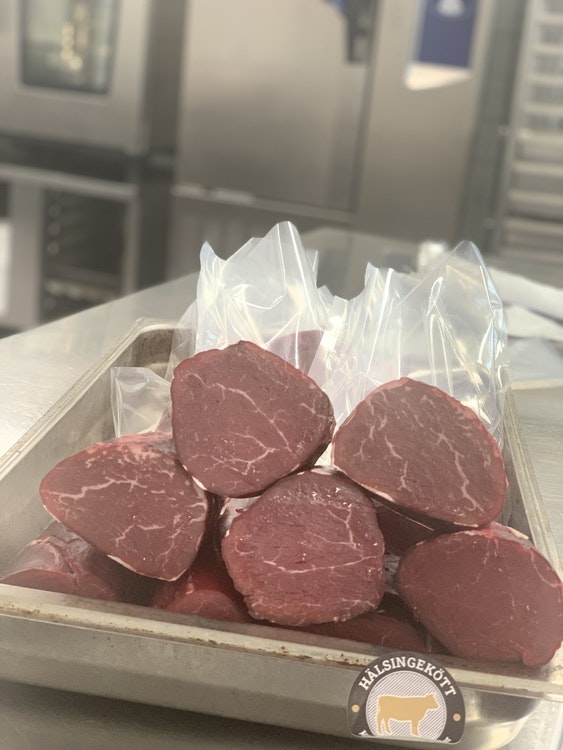 Hängmörad Oxfilé, vikt 500g