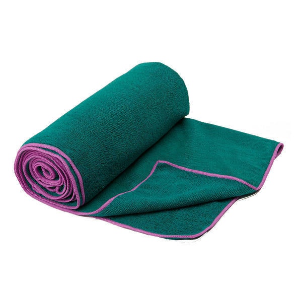 Gaiam Thirsty Yoga Mat Towel Orchid/Turq