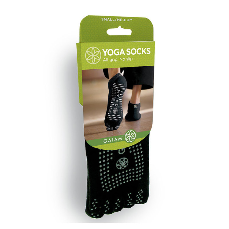 Grippy Yoga Socks grey från Gaiam