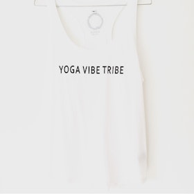 Yoga Vibe Tribe - Racerback Tank - White från Enso Tribe