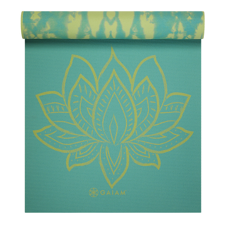 NYHET Yogamatta Turqupise Lotus vänbar 6 mm från Gaiam