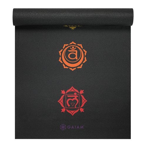 Yogamatta Black Chakra 6 mm från Gaiam