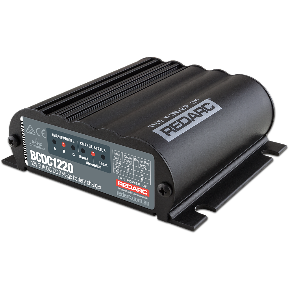 REDARC BCDC1220 12V 20A DC-DC 3 Stage Battery Charger
