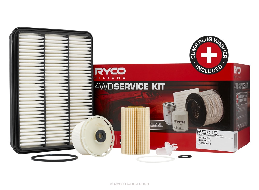 Ryco Service Kit RSK15 TOYOTA Land Cruiser VDJ76, 78 & 79 (1VD-FTV) - Up to 12/2019