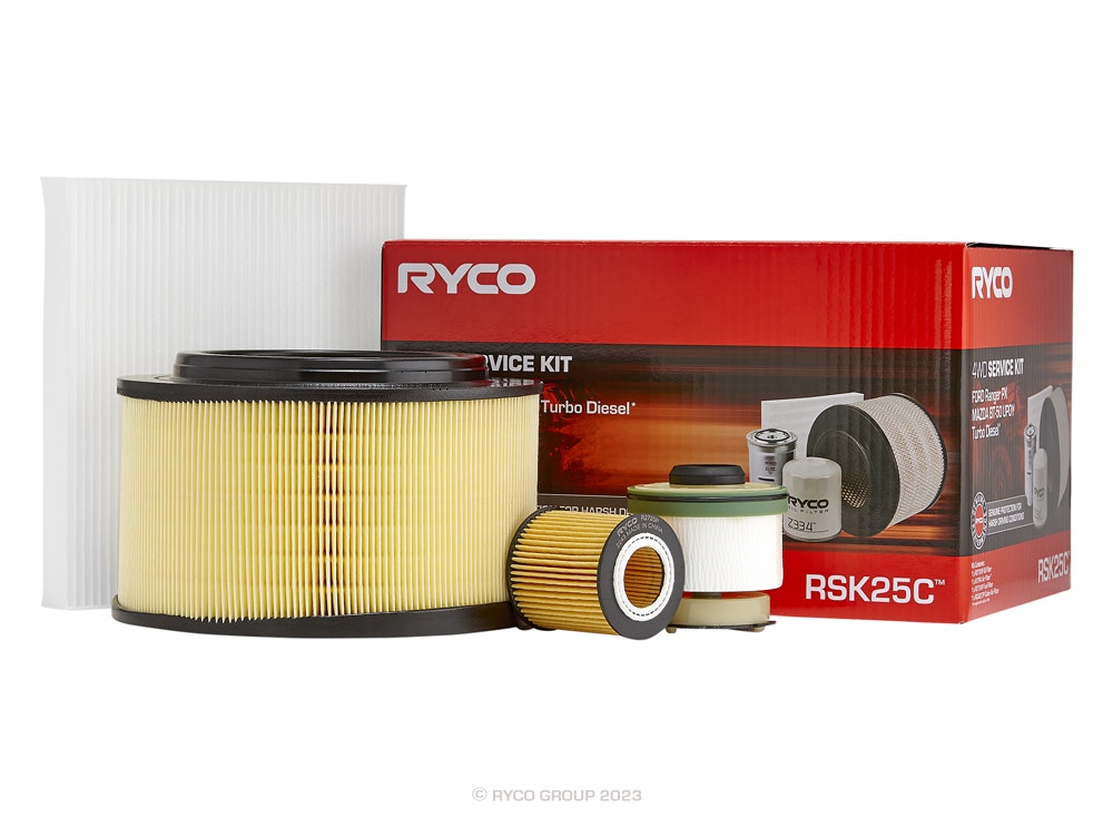 Ryco Service Kit RSK25C FORD Ranger PX; MAZDA BT-50 UPOY Turbo Diesel (Radial Air filter)
