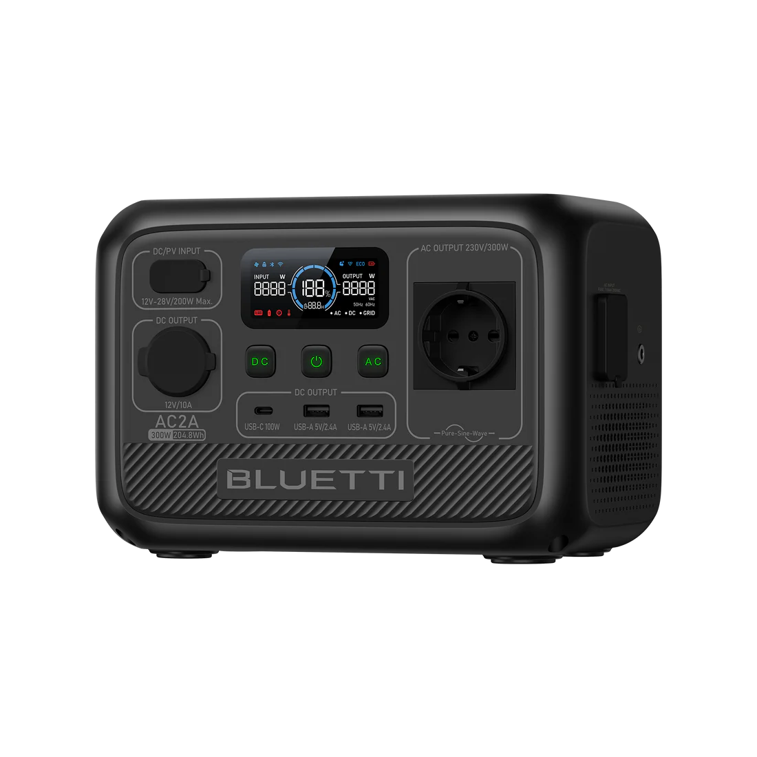 BLUETTI AC2A Portable Power Station | 300W 204,8Wh