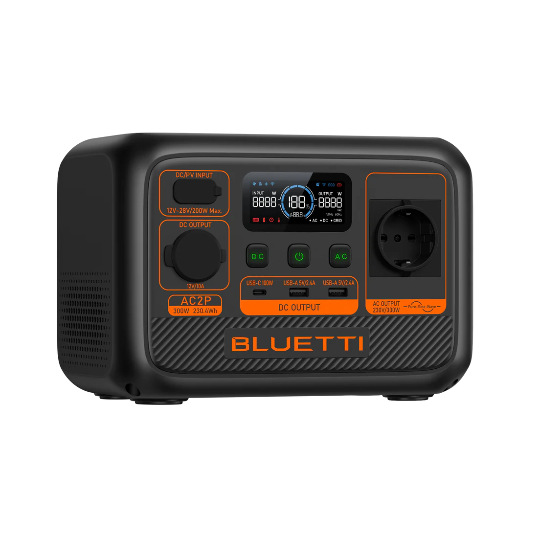 BLUETTI AC2P Portable Power Station | 300W 230,4Wh