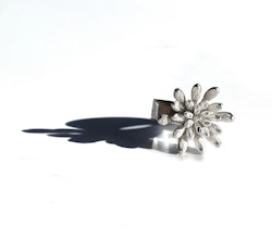 Silverring Flower Power storlek 52