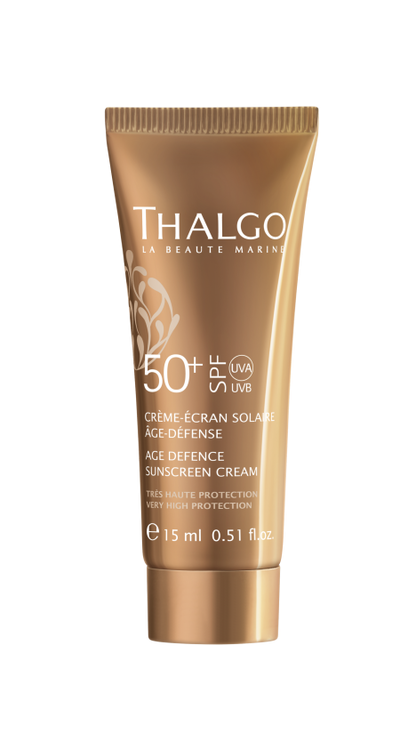 THALGO SPF 50 Age Defence Sunscreen Cream,  Anti-Age ansikt solkrem 15 ml