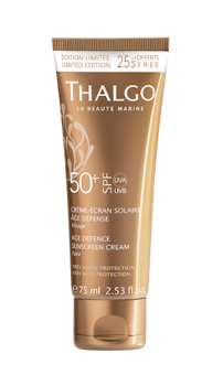 THALGO SPF 50 Age Defence Sun Cream kampanjestørrelse, 75 ml. - AntiAge solkrem Ansikt
