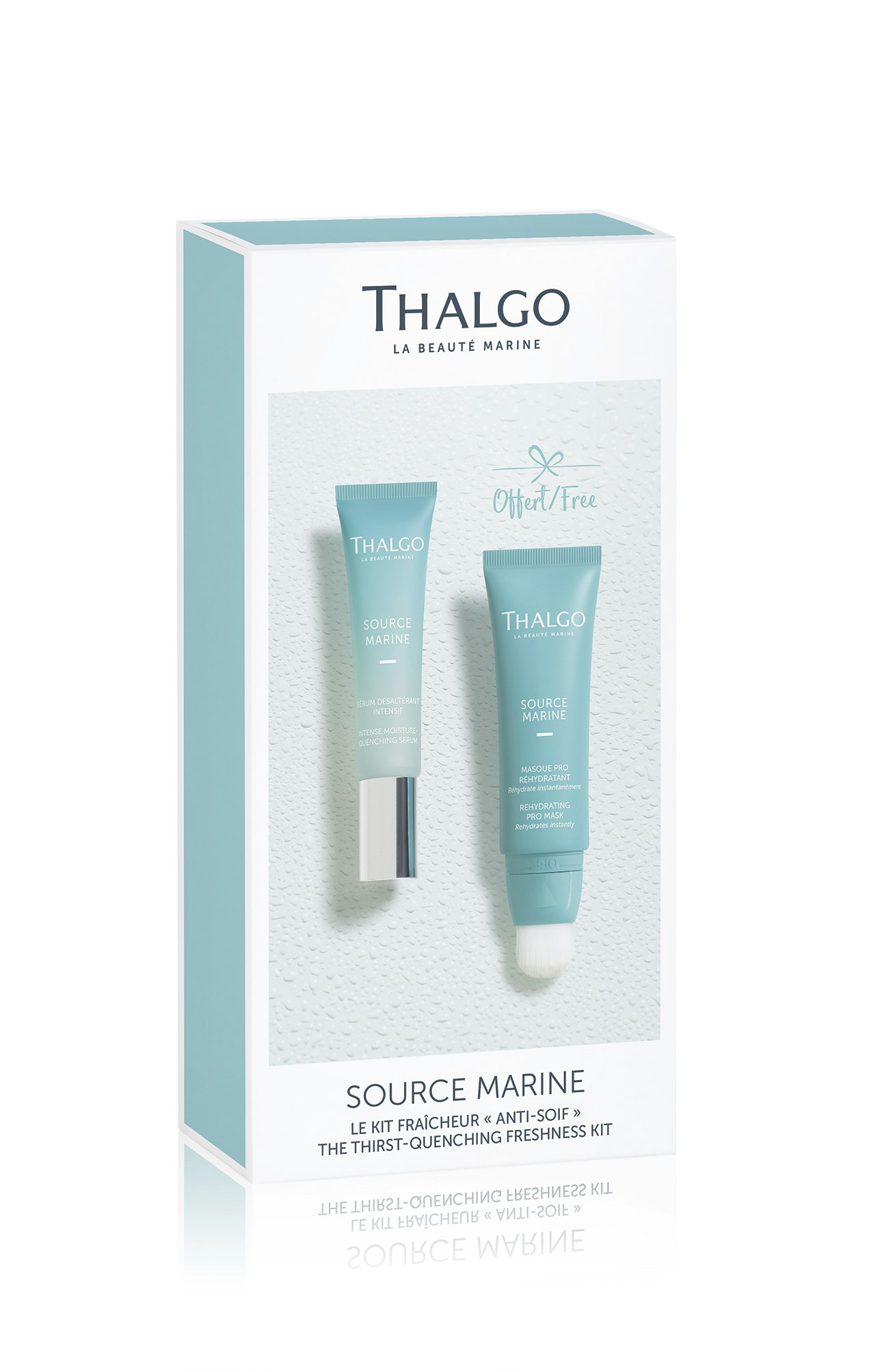 Thalgo Source Marine Hydrating - The Thirst Quenching Freshness kit  - fuktighet-serum og maske - unik tilbud