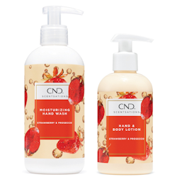 CND Scentsations - Strawberry and Prosecco – Duo Wash & Lotion - Håndsåpe og håndkrem