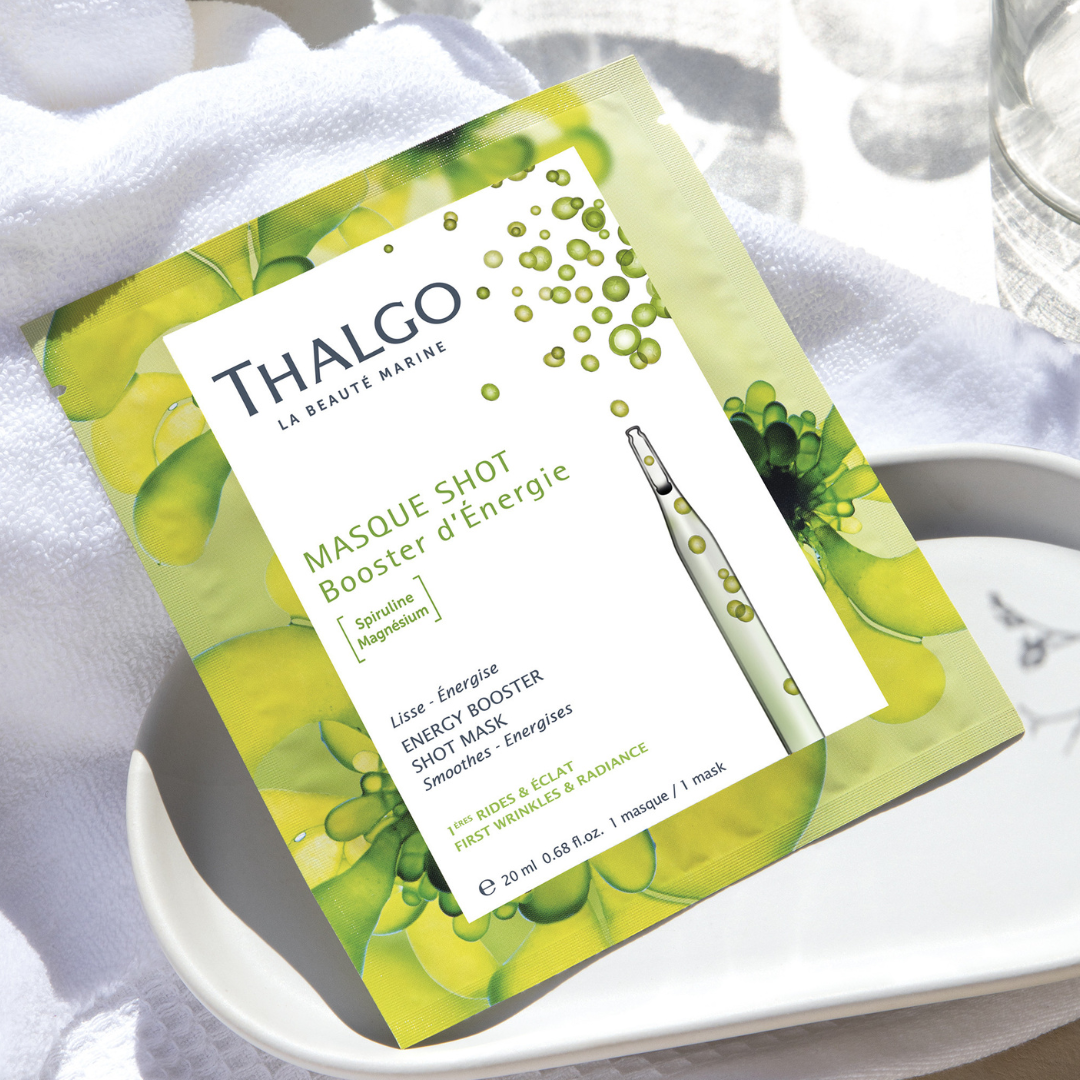 THALGO  Energy Booster Shot Mask - sheet maske - gir glød og vitalitet til en matt, sliten hud