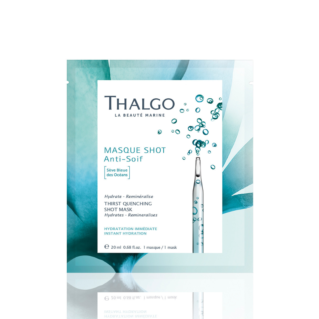 THALGO  Thirst Quenshimg Shot Mask - sheet maske - gir masse fukt til dehydrert hud