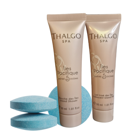 Thalgo mini lux SPA pakke - Showe gel, body milk, 2 badetabletter