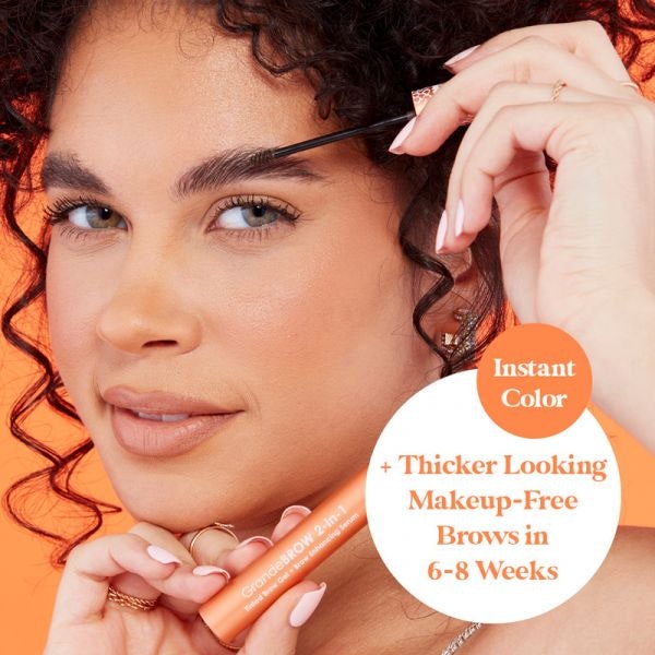 GrandeBROW 2-In-1 Tinted Brow Gel + Brow Enhancing Serum - MEDIUM