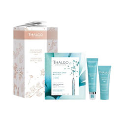 Thalgo Hydrating Beauty KIT - fuktighets-kit - leppebalm, dagkrem og maske