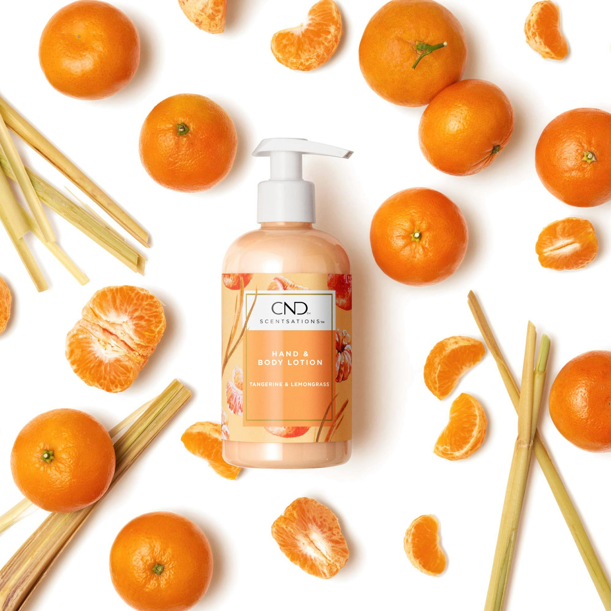 CND Lotion Tangerine & Lemongrass – Scent, 245 ml - Mandarin og sitrongress håndkrem