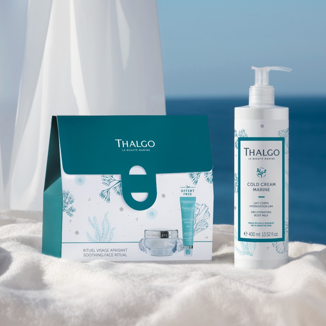 NYHET: Thalgo Soothing Face Ritual - beroligende dagkrem og leppomade