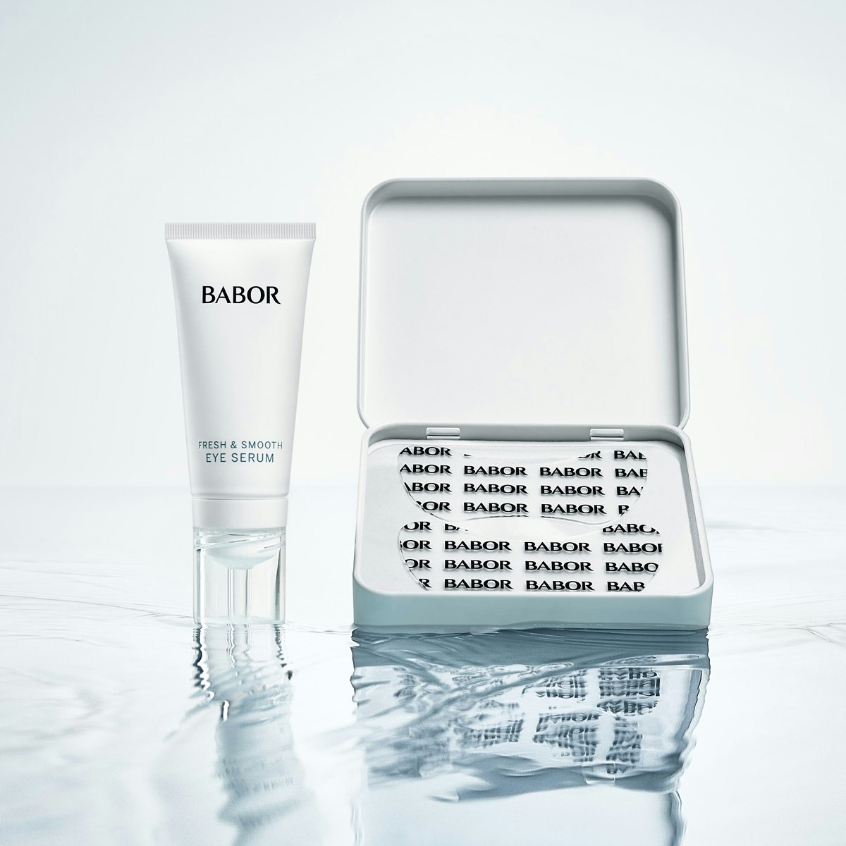 Babor Instant Fresh & Smooth Eye Serum & Patches - øyenserum og øyenpatcher
