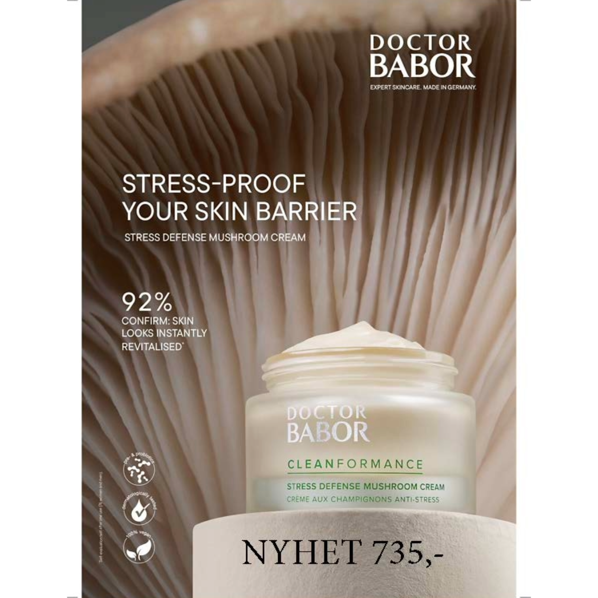 Doctor Babor Cleanformance Stress Defense Mushroom Cream 50 ml