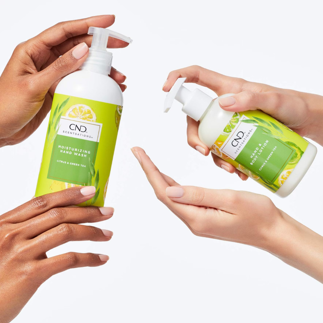 CND Citrus & Green Tea – Duo Wash & Lotion - håndsåpe og håndkrem