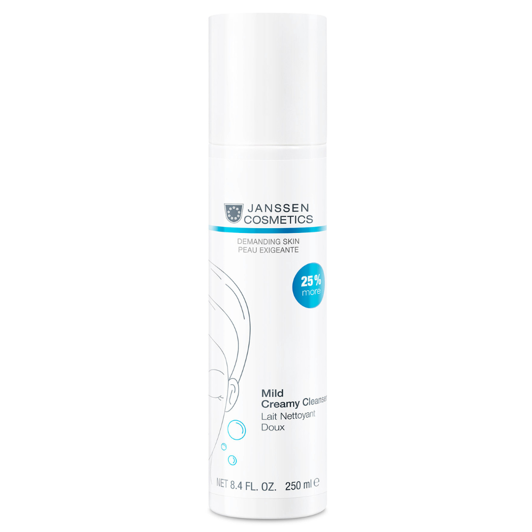 Janssen Cosmetics - Dry Skin, Mild Creamy Cleanser, 250ml - rensemelk i kamanjestørrelse