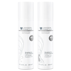 Janssen Cosmetics - Demanding Skin, Brightening Face Cleanser + Face Freshener, 250ml - rensemelk og toner