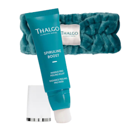 tilbud Thalgo Spiruline Boost - Radiance Peeling PRO Mask, 50 ml - oppkvikkende ansiktmaske + hårbånd