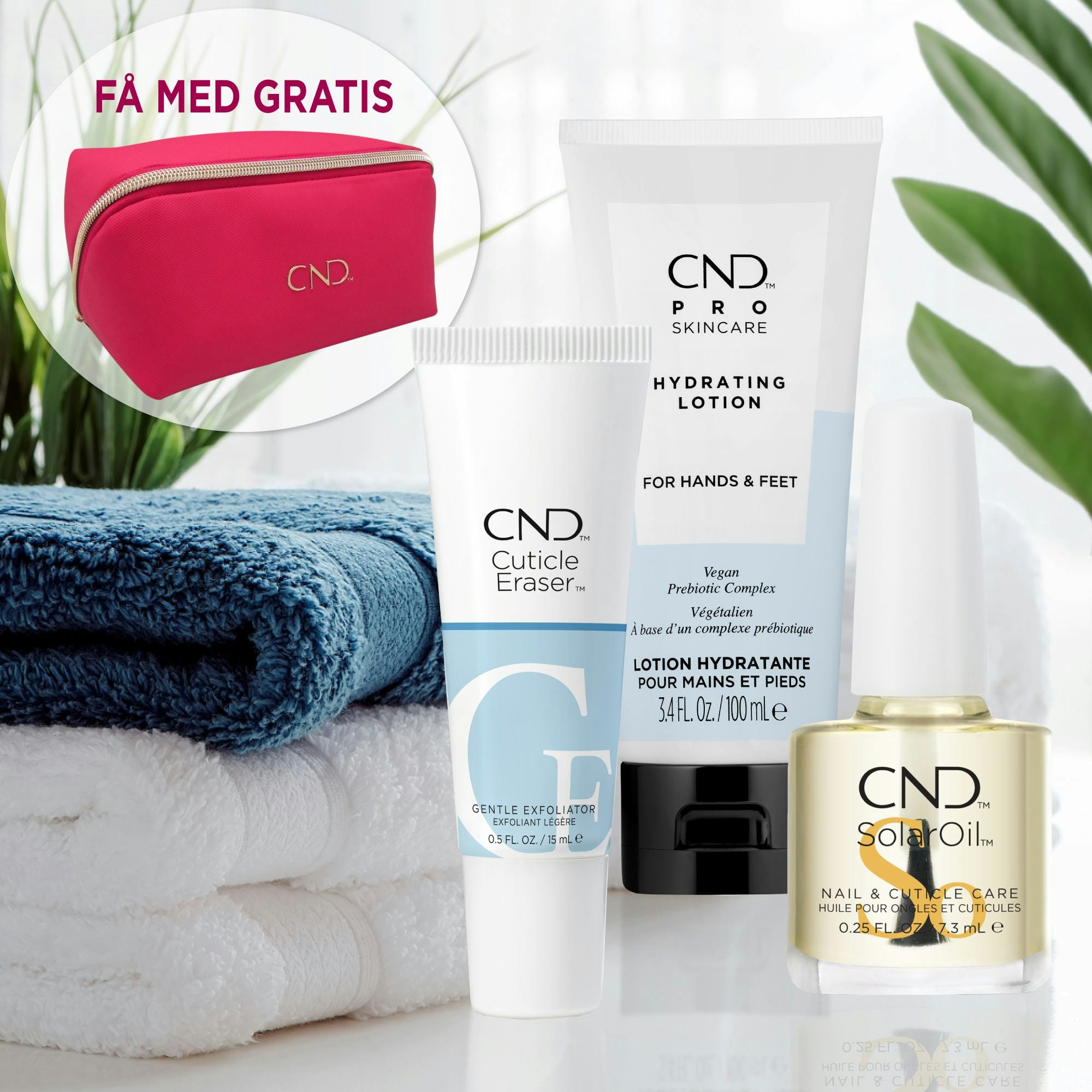 CND Home Care Kit in Red Beauty Bag - Hånd og negl beauty bag