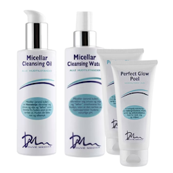 DUVÉ MEDICA Cleansing Oil + Cleansing Water, få med gratis peel