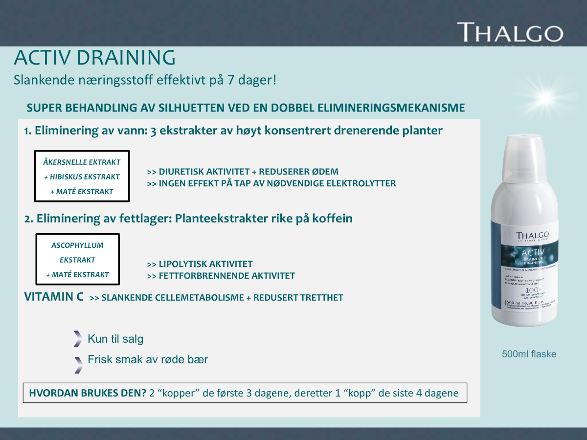 Thalgo Active Draining DUO - 16 dagers slanke og drenering KUR