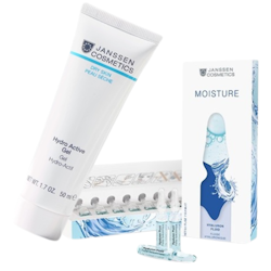 Janssen Cosmetics Fukt boost kampanje - krem og 2 pakker ampuller - Perfekt for tørr hud